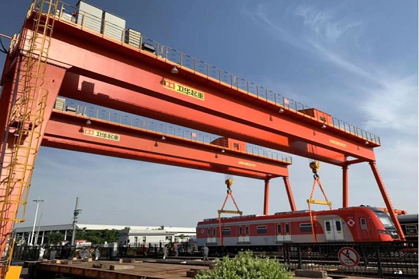 Weihua Provided 2 Sets Gantry Crane for the First Airport-Urban Rail project in Brazil.