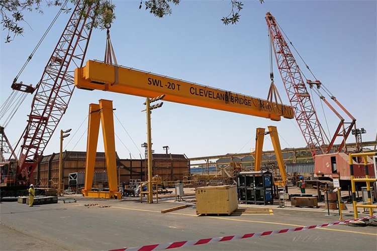 20 Ton Gantry Crane for UAE Cleveland Bridge Engineering Company