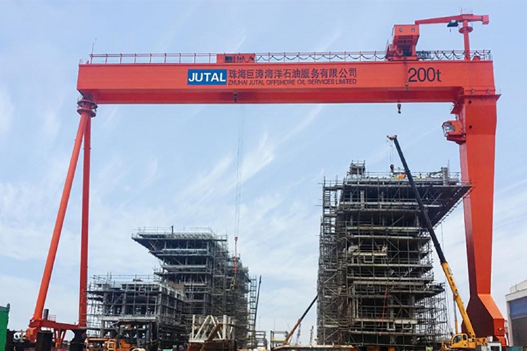 200 Ton Shipbuilding Gantry Crane for JUTAL